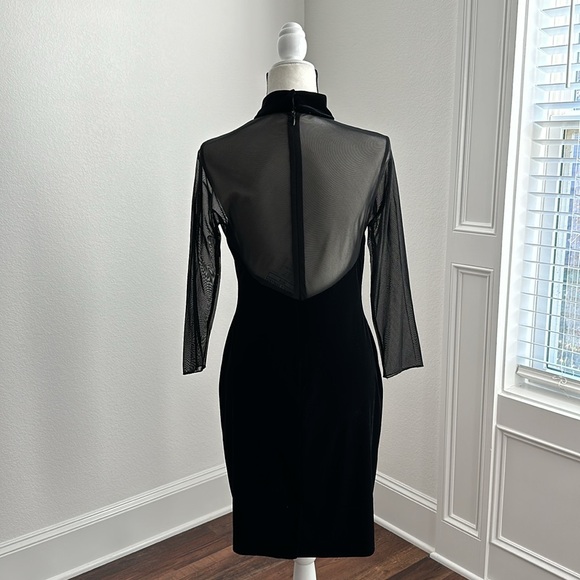 JESSICA HOWARD | Velvet Dress | Black | Size 12P - Picture 3 of 14